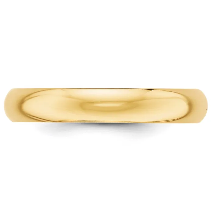 Goldia Rings Solid 18K Yellow Gold 4mm HalfRound Wedding MensWomens Wedding Band Ring Size 6 Goldia Rings Solid 18K Yellow Gold 4mm HalfRound Wedding MensWomens Wedding Band Ring Size 6