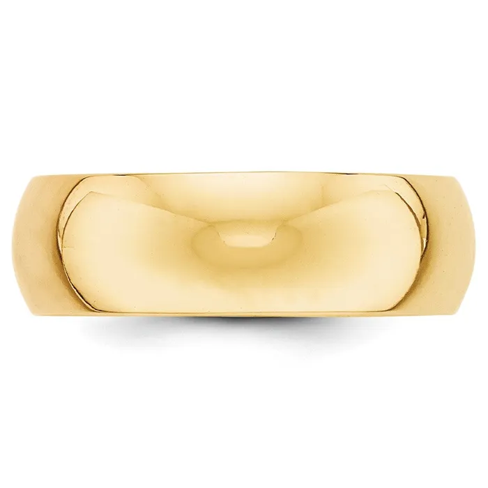 Goldia Rings Solid 18K Yellow Gold 7mm Half Round MensWomens Wedding Band Ring Size 14 Goldia Rings Solid 18K Yellow Gold 7mm Half Round MensWomens Wedding Band Ring Size 14
