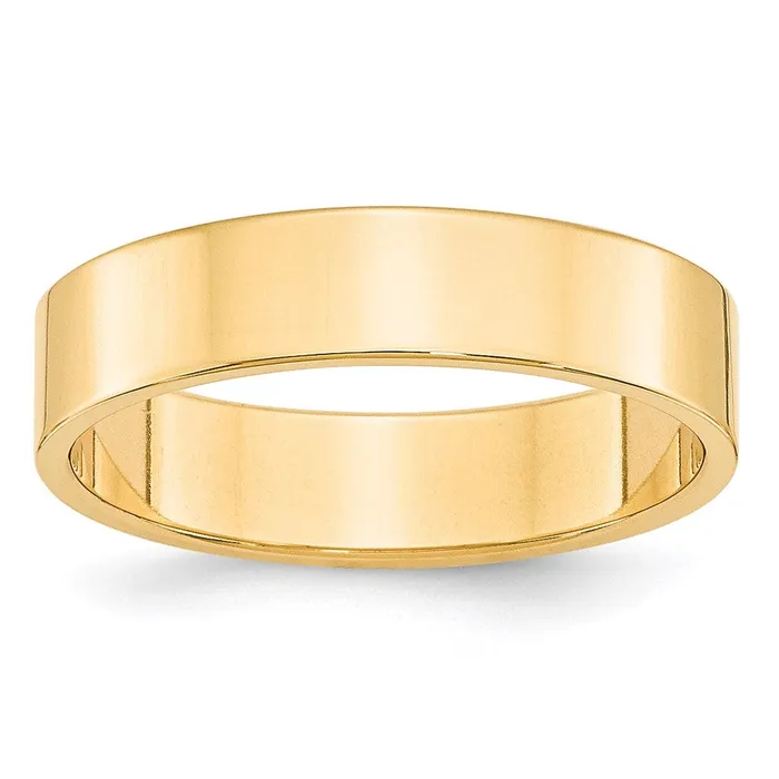Goldia Solid 10K Yellow Gold 5mm Light Weight Flat MensWomens Wedding Band Ring Size 8 Rings Goldia Solid 10K Yellow Gold 5mm Light Weight Flat MensWomens Wedding Band Ring Size 8 Rings