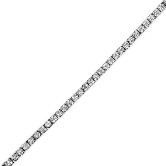 JMS always Bracelets Original Haus of Brilliance 14K White Gold 10 Cttw Miracle Set RoundCut Lab Grown Diamond Illusion Tennis Bracelet FG Color VS2SI1 Clarity Size 7 JMS always Bracelets Original Haus of Brilliance 14K White Gold 10 Cttw Miracle Set RoundCut Lab Grown Diamond Illusion Tennis Bracelet FG Color VS2SI1 Clarity Size 7