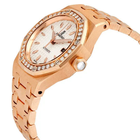 JMS always Earrings Original Audemars Piguet Royal Oak Silver Dial 18k Rose Gold Ladies Watch 77321ORZZ1230OR01A JMS always Earrings Original Audemars Piguet Royal Oak Silver Dial 18k Rose Gold Ladies Watch 77321ORZZ1230OR01A
