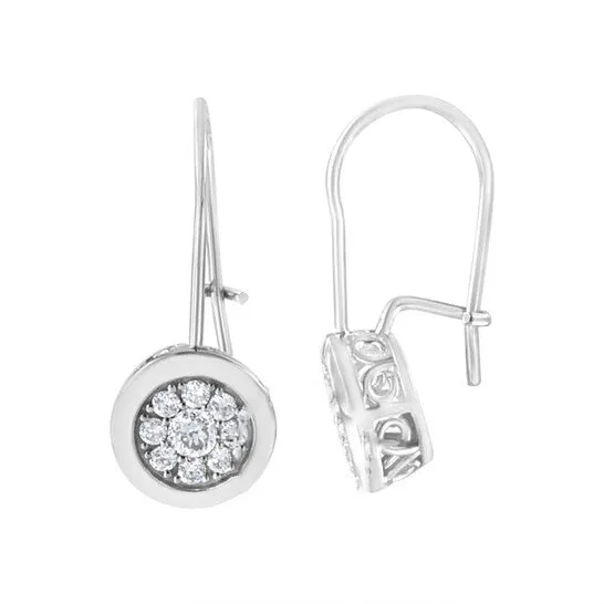 JMS always Earrings Original Haus of Brilliance 925 Sterling Silver 58 cttw Lab Grown Diamond Cluster Earring FG Color VS2SI1 Clarity JMS always Earrings Original Haus of Brilliance 925 Sterling Silver 58 cttw Lab Grown Diamond Cluster Earring FG Color VS2SI1 Clarity