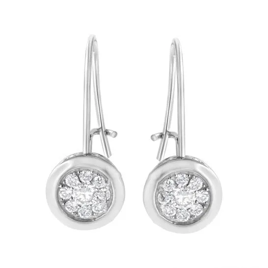 JMS always Earrings Original Haus of Brilliance 925 Sterling Silver 58 cttw Lab Grown Diamond Cluster Earring FG Color VS2SI1 Clarity JMS always Earrings Original Haus of Brilliance 925 Sterling Silver 58 cttw Lab Grown Diamond Cluster Earring FG Color VS2SI1 Clarity