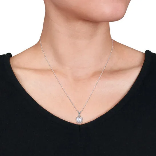 JMS always Necklaces Original AMOUR 859mm Freshwater Cultured Pearl Drop Pendant with Chain In Sterling Silver JMS always Necklaces Original AMOUR 859mm Freshwater Cultured Pearl Drop Pendant with Chain In Sterling Silver