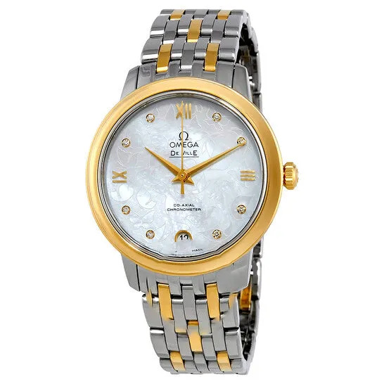 JMS always Necklaces Original Omega De Ville Prestige Mother of Pearl Diamond Dial Steel and 18K Yellow Gold Ladies Watch 42420332055002 JMS always Necklaces Original Omega De Ville Prestige Mother of Pearl Diamond Dial Steel and 18K Yellow Gold Ladies Watch 42420332055002
