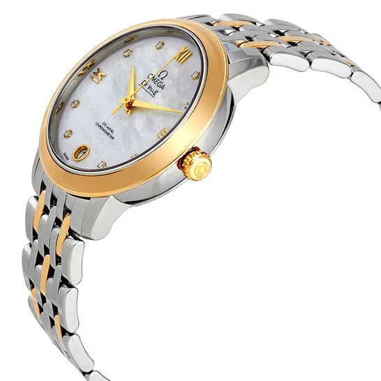 JMS always Necklaces Original Omega De Ville Prestige Mother of Pearl Diamond Dial Steel and 18K Yellow Gold Ladies Watch 42420332055002 JMS always Necklaces Original Omega De Ville Prestige Mother of Pearl Diamond Dial Steel and 18K Yellow Gold Ladies Watch 42420332055002