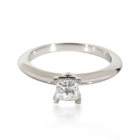 JMS always Original PreOwned Tiffany Co Princess Cut Diamond Engagement Ring in Platinum F VVS2 032 CT Rings JMS always Original PreOwned Tiffany Co Princess Cut Diamond Engagement Ring in Platinum F VVS2 032 CT Rings