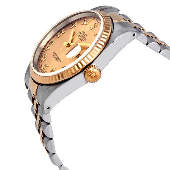 JMS always PreStyled Sets Original Preowned Rolex Datejust Champagne Dial 18k GoldSteel Mens Watch 16233CRJ JMS always PreStyled Sets Original Preowned Rolex Datejust Champagne Dial 18k GoldSteel Mens Watch 16233CRJ