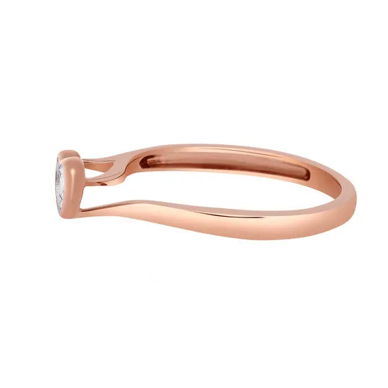 JMS always Rings Original Bliss 18K Rose Gold Diamond Heart Halo Ring sz 65 20086513 JMS always Rings Original Bliss 18K Rose Gold Diamond Heart Halo Ring sz 65 20086513