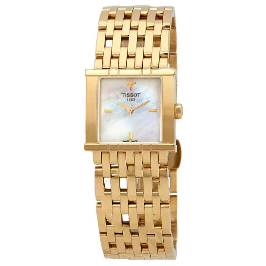 JMS always Rings Original Tissot SixT Mother of Pearl Dial GoldTone Ladies Watch T02518185 JMS always Rings Original Tissot SixT Mother of Pearl Dial GoldTone Ladies Watch T02518185
