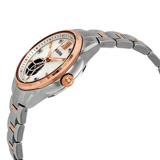JMS always Watches Original Bulova Classics Automatic Mother of Pearl Diamond Dial Ladies Watch 98P170 JMS always Watches Original Bulova Classics Automatic Mother of Pearl Diamond Dial Ladies Watch 98P170