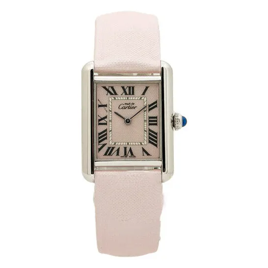 JMS always Watches Original Cartier Tank Pink Dial Ladies Watch 2416 JMS always Watches Original Cartier Tank Pink Dial Ladies Watch 2416