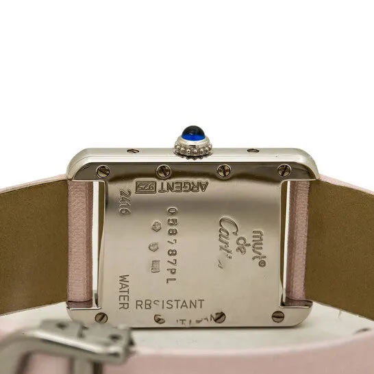 JMS always Watches Original Cartier Tank Pink Dial Ladies Watch 2416 JMS always Watches Original Cartier Tank Pink Dial Ladies Watch 2416