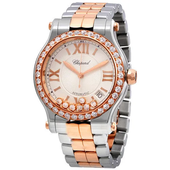 JMS always Watches Original Chopard Happy Sport Silver Guilloche Dial Ladies Watch 2785596004 JMS always Watches Original Chopard Happy Sport Silver Guilloche Dial Ladies Watch 2785596004