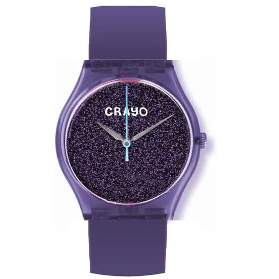 JMS always Watches Original Crayo Glitter Purple Dial Watch CRACR4507