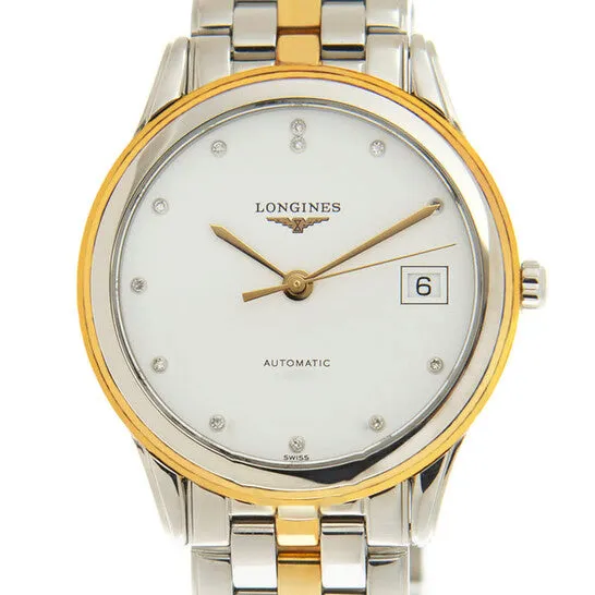JMS always Watches Original Longines Flagship Automatic Diamond White Dial Unisex Watch L47745277 JMS always Watches Original Longines Flagship Automatic Diamond White Dial Unisex Watch L47745277