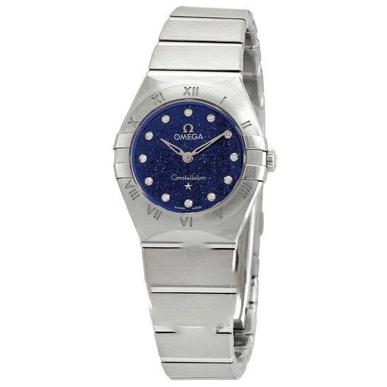 JMS always Watches Original Omega Constellation Quartz Diamond Blue Dial Ladies Watch 13110256053001 JMS always Watches Original Omega Constellation Quartz Diamond Blue Dial Ladies Watch 13110256053001
