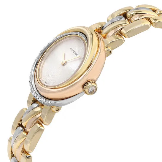 JMS always Watches Original Preowned Cartier Must De Trinity Quartz Diamond White Dial Ladies Watch 2357 JMS always Watches Original Preowned Cartier Must De Trinity Quartz Diamond White Dial Ladies Watch 2357