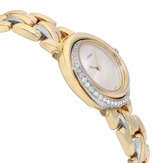 JMS always Watches Original Preowned Cartier Must De Trinity Quartz Diamond White Dial Ladies Watch 2357 JMS always Watches Original Preowned Cartier Must De Trinity Quartz Diamond White Dial Ladies Watch 2357