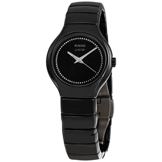 JMS always Watches Original Rado True Jubile Black Ceramic Ladies Watch R27655732 JMS always Watches Original Rado True Jubile Black Ceramic Ladies Watch R27655732
