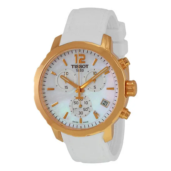 JMS always Watches Original Tissot Quickster Chronograph Mother of Pearl Dial Ladies Sports Watch T0954173711700 JMS always Watches Original Tissot Quickster Chronograph Mother of Pearl Dial Ladies Sports Watch T0954173711700