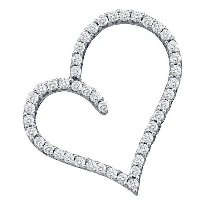 Necklaces 12CTDiamond HEART PENDANT gndatlanta