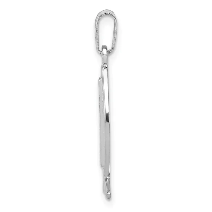 Necklaces 14k White Gold Cross Ichthus Fish Pendant Goldia