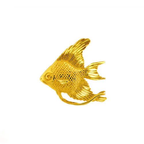 Necklaces Goldia 14K Gold 25MM Freshwater Angel Fish Pendant