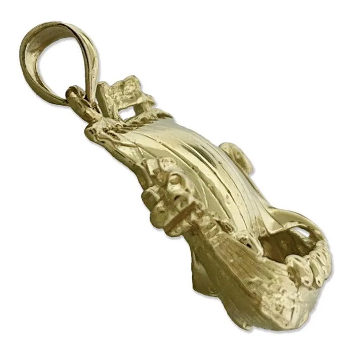 Necklaces Goldia 14K Gold 3D Viking Sailing Ship Pendant