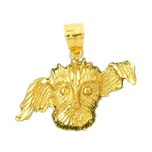 Necklaces Goldia 14K Gold Lhasa Apso Dog Face Pendant