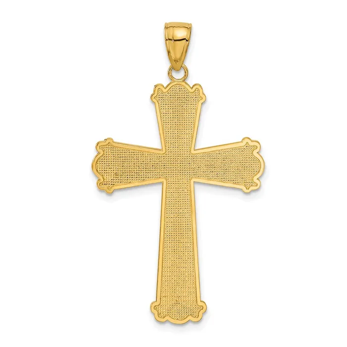 Necklaces Goldia 14k Yellow Gold Diamondcut Cross Pendant