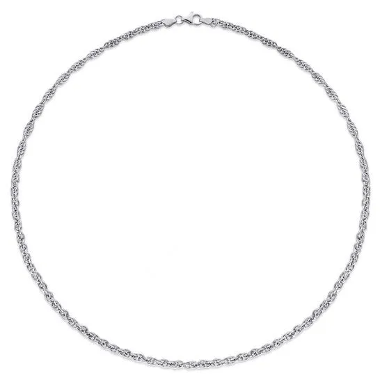 Necklaces JMS always Original AMOUR 37mm Singapore Necklace In Sterling Silver 20 Necklaces JMS always Original AMOUR 37mm Singapore Necklace In Sterling Silver 20