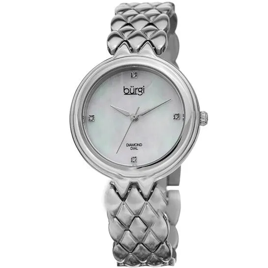 Necklaces JMS always Original Burgi Mother of Pearl Dial Stainless Steel Ladies Watch BUR193SS Necklaces JMS always Original Burgi Mother of Pearl Dial Stainless Steel Ladies Watch BUR193SS