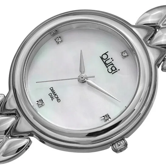 Necklaces JMS always Original Burgi Mother of Pearl Dial Stainless Steel Ladies Watch BUR193SS Necklaces JMS always Original Burgi Mother of Pearl Dial Stainless Steel Ladies Watch BUR193SS