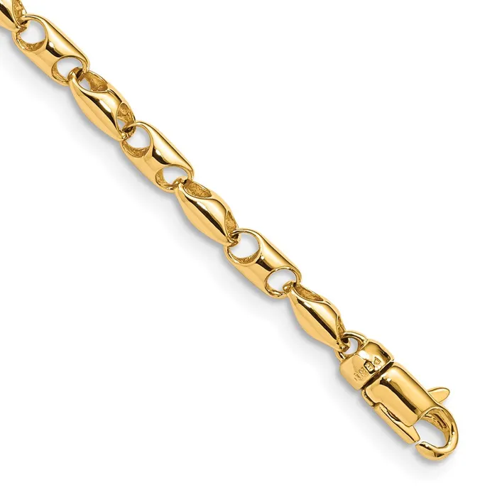 Necklaces MDS Solid 14K Yellow Gold 22 inch 31mm Fancy Link with Lobter Clasp Chain Necklace Necklaces MDS Solid 14K Yellow Gold 22 inch 31mm Fancy Link with Lobter Clasp Chain Necklace