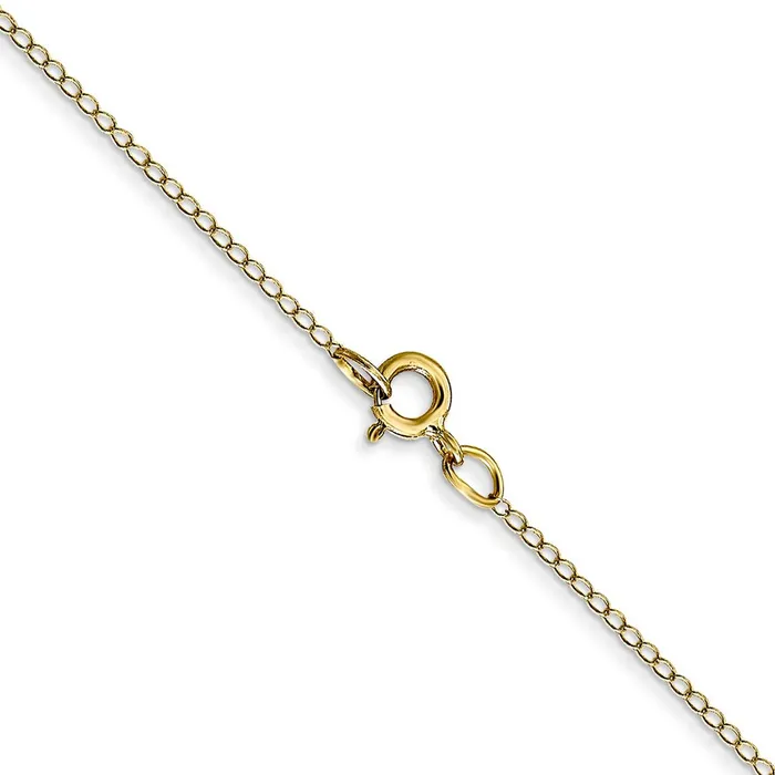 Necklaces QGold 10K Yellow Gold 42mm Carded Curb Chain Necklace Necklaces QGold 10K Yellow Gold 42mm Carded Curb Chain Necklace