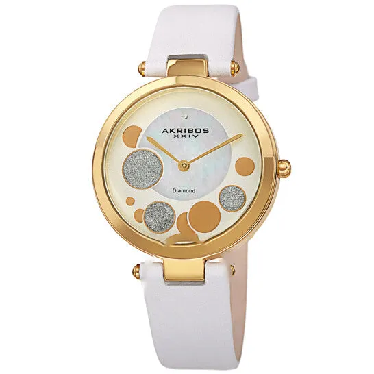 Original Akribos XXIV Quartz Diamond White Dial Ladies Watch AK1069WT JMS always Watches Original Akribos XXIV Quartz Diamond White Dial Ladies Watch AK1069WT JMS always Watches