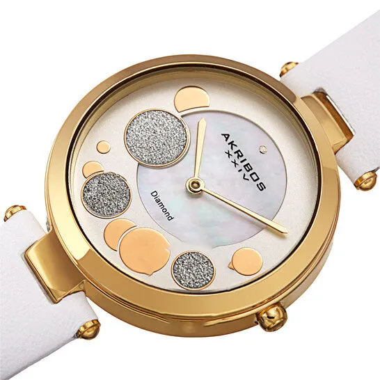 Original Akribos XXIV Quartz Diamond White Dial Ladies Watch AK1069WT JMS always Watches Original Akribos XXIV Quartz Diamond White Dial Ladies Watch AK1069WT JMS always Watches