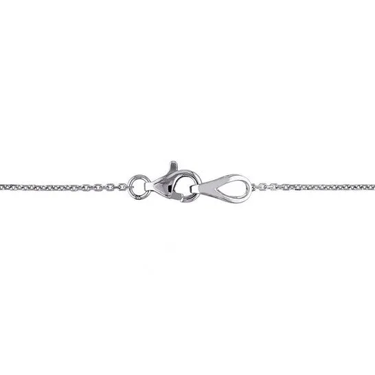 Original AMOUR 5 CT TGW Aquamarine and White Sapphire and 16 CT TW Diamond Halo Station Necklace In 14K White Gold JMS always Necklaces Original AMOUR 5 CT TGW Aquamarine and White Sapphire and 16 CT TW Diamond Halo Station Necklace In 14K White Gold JMS always Necklaces