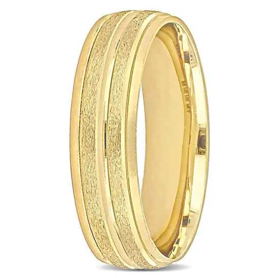 Original Amour 6mm Double Row Textured Wedding Band in 14k Yellow Gold JMS always Rings Original Amour 6mm Double Row Textured Wedding Band in 14k Yellow Gold JMS always Rings