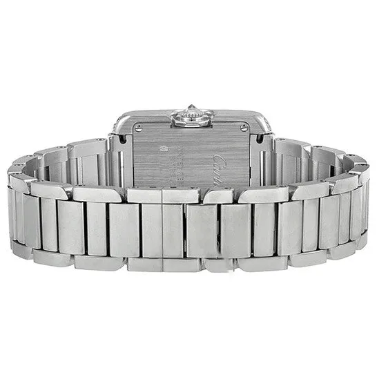 Original Cartier Tank Anglaise Silver Dial Lacquered Flinque Dial 18kt Rhodiumised White Gold Ladies Watch WT100008 JMS always Watches Original Cartier Tank Anglaise Silver Dial Lacquered Flinque Dial 18kt Rhodiumised White Gold Ladies Watch WT100008 JMS always Watches