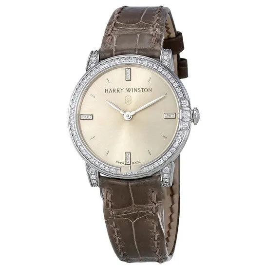 Original Harry Winston Midnight Silver Dial 18kt White Gold Diamond Satin Ladies Watch MIDQHM32WW002 JMS always Watches Original Harry Winston Midnight Silver Dial 18kt White Gold Diamond Satin Ladies Watch MIDQHM32WW002 JMS always Watches