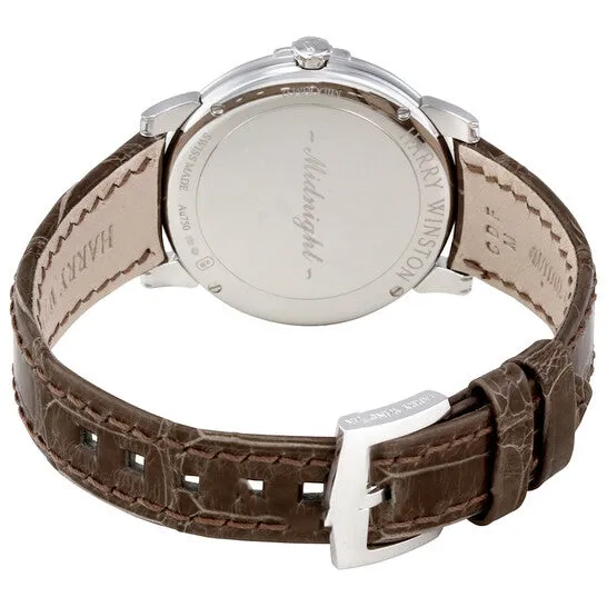 Original Harry Winston Midnight Silver Dial 18kt White Gold Diamond Satin Ladies Watch MIDQHM32WW002 JMS always Watches Original Harry Winston Midnight Silver Dial 18kt White Gold Diamond Satin Ladies Watch MIDQHM32WW002 JMS always Watches