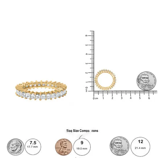 Original Haus of Brilliance 14K Yellow Gold 30 Cttw Shared ProngSet Princesscut Diamond Eternity Band Ring HI Color SI1SI2 Clarity JMS always Rings Original Haus of Brilliance 14K Yellow Gold 30 Cttw Shared ProngSet Princesscut Diamond Eternity Band Ring HI Color SI1SI2 Clarity JMS always Rings