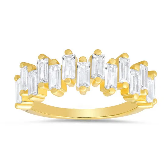 Original Kylie Harper 14k Yellow Gold Over Silver Abstract Baguettecut CZ Ring JMS always Rings Original Kylie Harper 14k Yellow Gold Over Silver Abstract Baguettecut CZ Ring JMS always Rings