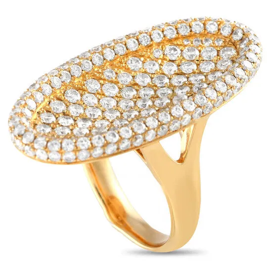 Original LB Exclusive 18K Yellow Gold 30ct Diamond Oval Ring JMS always Rings Original LB Exclusive 18K Yellow Gold 30ct Diamond Oval Ring JMS always Rings