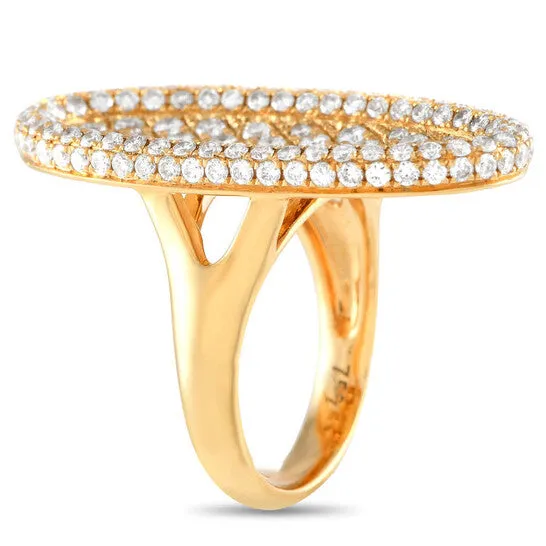 Original LB Exclusive 18K Yellow Gold 30ct Diamond Oval Ring JMS always Rings Original LB Exclusive 18K Yellow Gold 30ct Diamond Oval Ring JMS always Rings