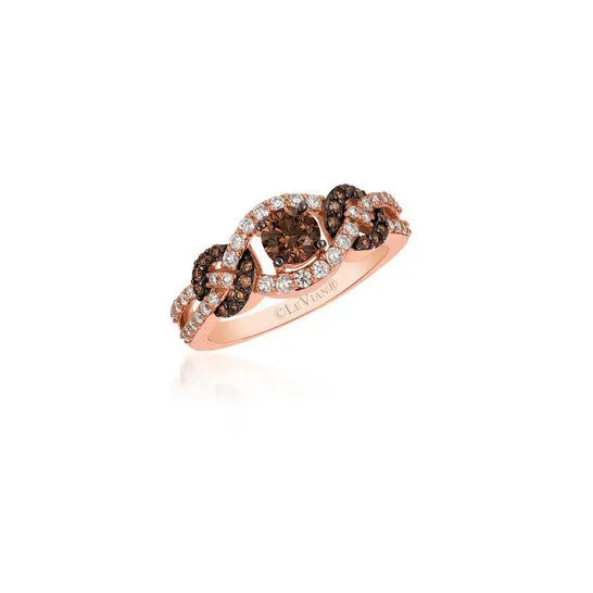 Original Le Vian Ladies Chocolate Diamonds Fashion Ring in 14k Strawberry Gold JMS always Rings Original Le Vian Ladies Chocolate Diamonds Fashion Ring in 14k Strawberry Gold JMS always Rings