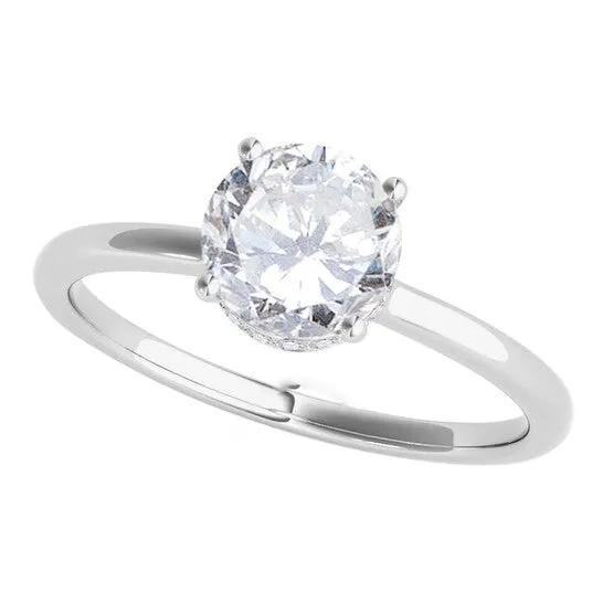 Original Maulijewels 18K Solid White Gold 106 Carat Round White Diamond HI SI1SI2 Solitaire Engagement Ring JMS always Rings Original Maulijewels 18K Solid White Gold 106 Carat Round White Diamond HI SI1SI2 Solitaire Engagement Ring JMS always Rings