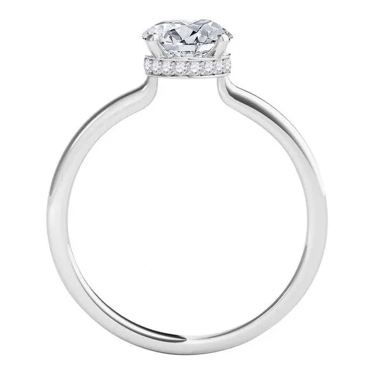 Original Maulijewels 18K Solid White Gold 106 Carat Round White Diamond HI SI1SI2 Solitaire Engagement Ring JMS always Rings Original Maulijewels 18K Solid White Gold 106 Carat Round White Diamond HI SI1SI2 Solitaire Engagement Ring JMS always Rings